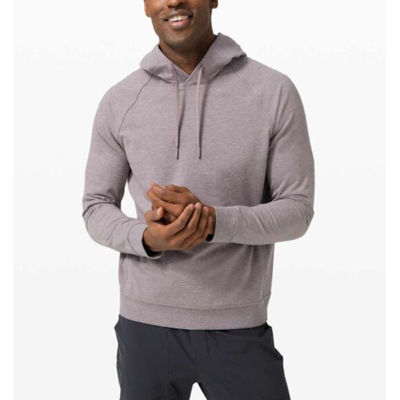 LULULEMON Men's Heathered Lunar Rock City Sweat Pullover Hoodie Size M - Picture 1 of 7